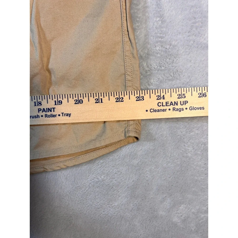 Rare Lee Tan Button‎ Up Shirt Mens Size XL Chinese Forbidden City Crane Bird Tan